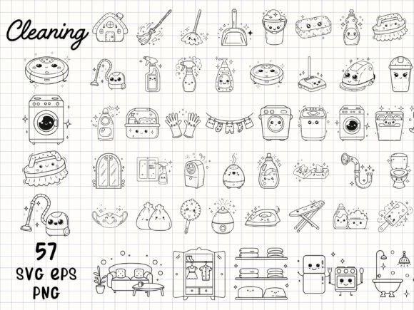 Download Cleaning Clipart Cute Housekeeping SVG - Clipart cute Collection