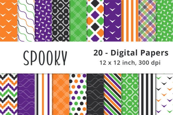 Download Halloween Geometric Digital Paper - Geometric digital paper Collection