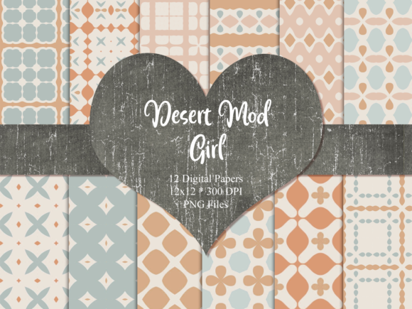 Download Desert Mod Scrapbook Paper - Premium Bundle