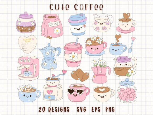 Download Coffee Clipart Cute Coffee Cup SVG - Clipart cute Collection