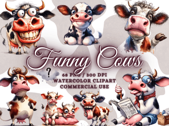 Download Funny Cows Clipart Cute Cow Png Farm Png - Clipart cute Collection